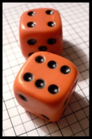 Dice : Dice - 6D - Rubber Orange - SK Collection buy Nov 2010